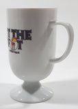 Rare White Spot Hit The Spot 5" Tall Pedestal Style Coffee Mug Cup