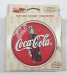 2000 Conimar Coca Cola Nature Stone Coasters Set of 2 Coasters New in Package