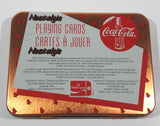 1995 Coca Cola Nostalgia Playing Cards and Collectible Santa Claus Christmas Tin 2 Decks New in Package