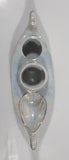 Vintage Beswick 1498 Iridescent Mother of Pearl Gold Trim Boat Shape Caviar Serving Dish