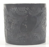 Antique 1800s Engraved Etched Silver Look Heavy Metal Napkin Holder Ring