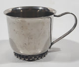 Vintage Leonard Silver Plate 2 1/4" Tall Baby Child's Cup Made in Hong Kong