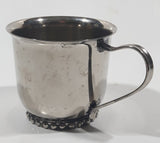 Vintage Leonard Silver Plate 2 1/4" Tall Baby Child's Cup Made in Hong Kong