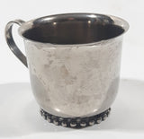 Vintage Leonard Silver Plate 2 1/4" Tall Baby Child's Cup Made in Hong Kong