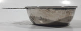 Antique Embossed Duck Pattern Single Handle Silver Metal Porringer Pottinger Bowl