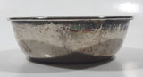 Antique Embossed Duck Pattern Single Handle Silver Metal Porringer Pottinger Bowl