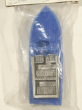 Vintage Sport Trailer Set Speed Boat Blue and Grey Plastic Toy Lot New in Package Made in Hong Kong