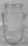 Vintage Nabob Brand Coffee 7" Tall Embossed Glass Jar