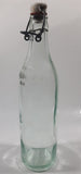 Antique Clicquot Club Embossed Swing Top Aqua Glass Bottle