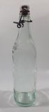Antique Clicquot Club Embossed Swing Top Aqua Glass Bottle