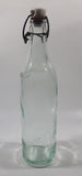 Antique Clicquot Club Embossed Swing Top Aqua Glass Bottle