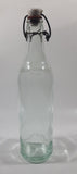 Antique Clicquot Club Embossed Swing Top Aqua Glass Bottle