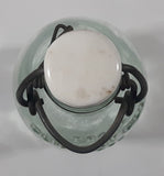 Antique Clicquot Club Embossed Swing Top Aqua Glass Bottle