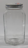 Rare Vintage Habitant Food Products Ltd Montre Laprairie Canada Tomato Soup 6 1/4" Tall 16 Fl Oz Embossed Glass Jar with Lid