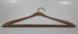 Rare Antique Ontario Laundry Ltd. Calgary Dry Cleaners 17 5/8" Wide Wood Clothing Coat Hanger
