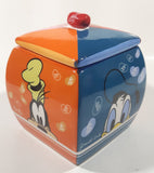 2013 Jelly Belly Candy Company Disney Mickey Mouse Minnie Mouse Goofy Donald Duck 5" Tall Jelly Bean Candy Jar