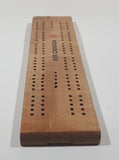 Vintage 1970s Air Canada Wood Cribbage Board Game