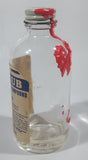 Antique 1940s Western Laboratories Vancouver Canada Vanex Alcorub Rubbing Alcohol Compound 4 1/4" Tall Glass Medicine Bottle