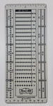Vintage Honor Bilt Perfectogauge Stamp Perforation Metal Measurement Gauge Tool