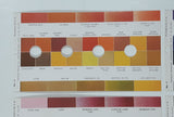 Antique 1940 M. Meghrig & Sons Distributor Wonder Color Gauge Stamp Color Identification Card Set