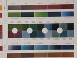 Antique 1940 M. Meghrig & Sons Distributor Wonder Color Gauge Stamp Color Identification Card Set