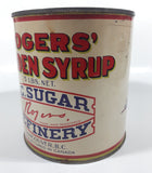 Vintage Rogers Syrup Golden Sugar Vancouver, B.C. Sugar Refinery 5lb Tin Metal Can
