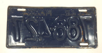 1945 Massachusetts Dark Blue with White Letters Metal Vehicle License Plate Tag 788 427