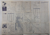 1961 AAA American Automobile Association Road Map of Southwestern USA