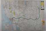 1961 AAA American Automobile Association Road Map of Southwestern USA