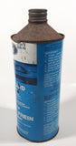 Vintage Ford Heavy Duty Brake Fluid 32 fl oz 909 ml Blue and White Metal Can FULL