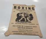 Vintage Surrey Boxing Club Amateur Boxers Event Agricultural Building Fairgrounds Cloverdale 10" x 16" Paper Poster Advertisement