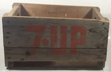 Vintage 7-UP OK-Bev Kelowna Wooden Beverage Bottle Crate
