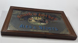 Vintage Coach & Horses Ales & Stouts Fine Wine, Spirits and Mead 9" x 13" Wooden Framed Mirror Beer Pub Lounge Bar Collectible