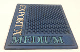 Rare Vintage Export "A' Medium Dark Blue Rubber Bar Spill Mat