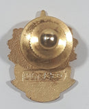 1989 Ultra Three Ring Black Enamel Maple Leaf Wreath Metal Lapel Pin