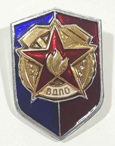 Vintage Soviet USSR Russia Belarusian Volunteer Fire Society Metal Pin Badge Insignia
