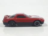 Unknown Brand #8 Mazda RX-7 Style Red and White Die Cast Toy Car Vehicle