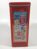 Kool-Aid Sugar Sweetened Soft Drink Mix 8" Tall Tin Metal Container With Opened Original Package