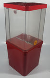 Vintage Komet Red Metal with Plastic Globe "Thank You" 15 1/2" Tall Gumball Candy Dispenser Vending Machine with Two Keys