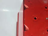 Vintage Komet Red Metal with Plastic Globe "Thank You" 15 1/2" Tall Gumball Candy Dispenser Vending Machine with Two Keys