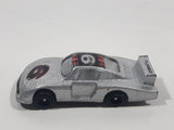 Vintage 1980s Welly Porsche Turbo #6 Silver Grey Die Cast Toy Race Car Vehicle