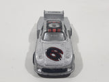 Vintage 1980s Welly Porsche Turbo #6 Silver Grey Die Cast Toy Race Car Vehicle