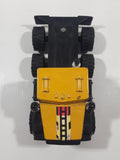 Vintage 1986 Remco Semi Tractor Truck A & H Construction Company Yellow Pressed Steel and Plastic Die Cast Toy Car Vehicle