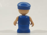 Vintage Fisher Price Little People Blue Hat and Suit 2 1/4" Tall Toy Figure