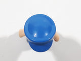 Vintage Fisher Price Little People Blue Hat and Suit 2 1/4" Tall Toy Figure