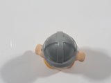 Vintage Fisher Price Little People Black and Yellow Medieval Knight 2 3/8" Tall Toy Figure