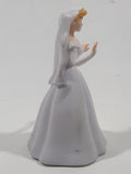 Disney Princess Cinderella Bride in White Wedding Dress 2 3/4" Tall Toy Figure