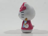 2018 Sanrio Hello Kitty with Paint Brushes 1 3/4" Tall Plastic Toy Figure