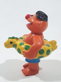 1980s Applause Muppets Sesame Street "Ernie Wearing a Float" PVC Toy Figure