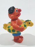 1980s Applause Muppets Sesame Street "Ernie Wearing a Float" PVC Toy Figure
